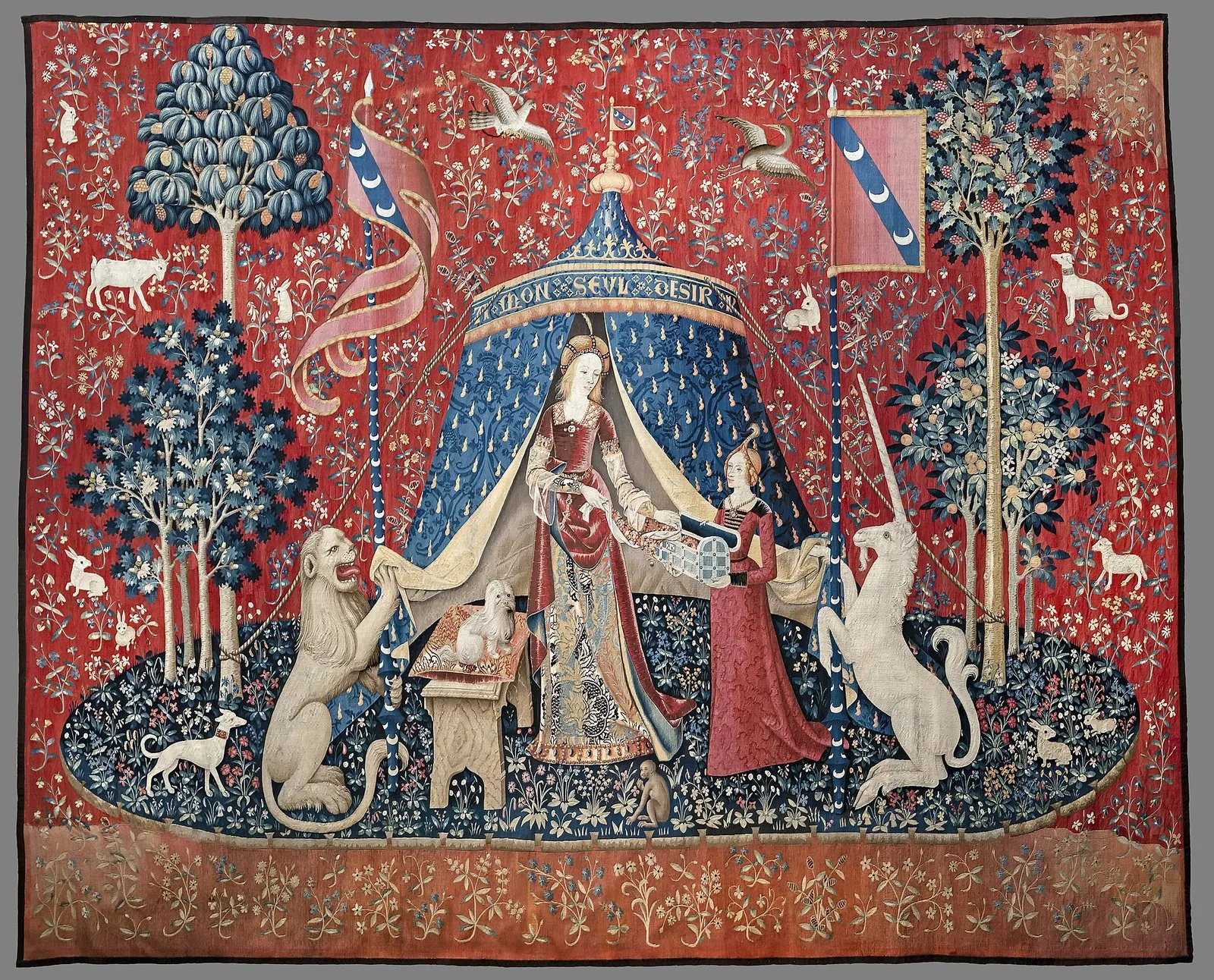 “À mon seul désir”, a tapestry of The Lady and the Unicorn