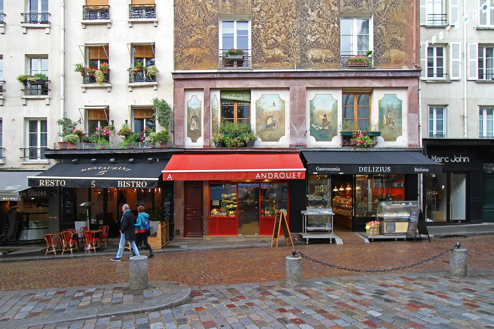 Rue Mouffetard and its shop fronts